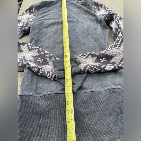 Lululemon Live Simply Ikat Apres Knit Ski Scuba Hoodie, Grey, sz 6 - Picture 14 of 14